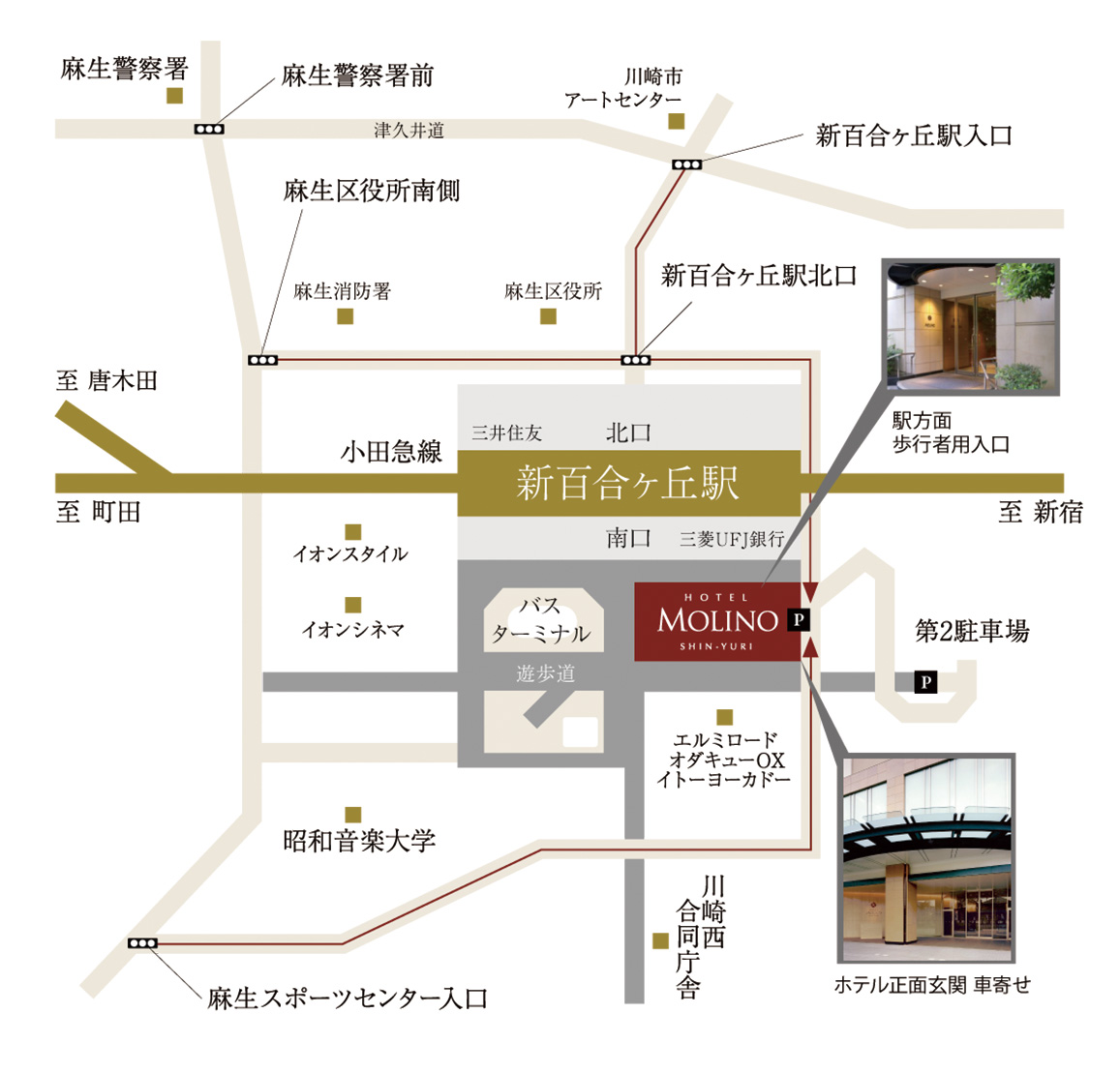 お車をご利用の場合 地図